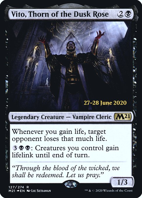 Vito, Thorn of the Dusk Rose (127s) [Core Set 2021 Promos]