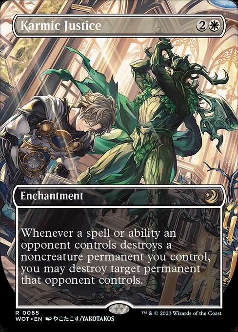 Karmic Justice (65) [Wilds of Eldraine: Enchanting Tales] [Borderless]