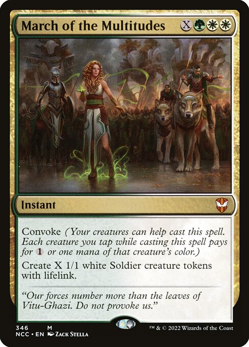 March of the Multitudes (346) [New Capenna Commander]