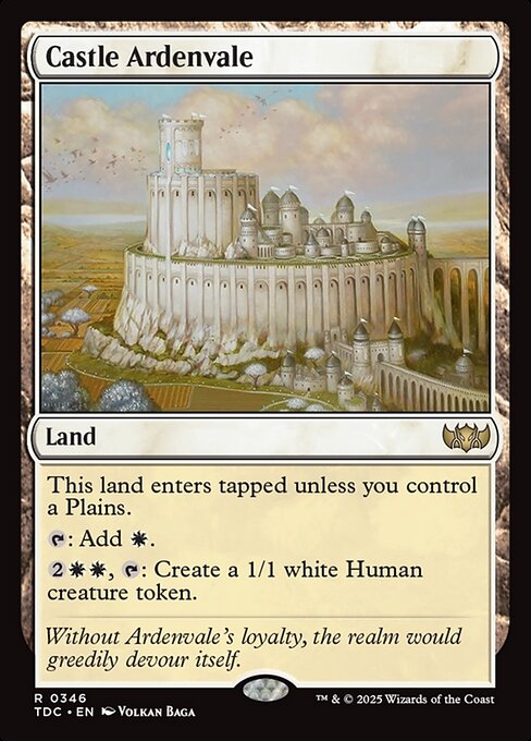 Castle Ardenvale (346) [Tarkir: Dragonstorm Commander]