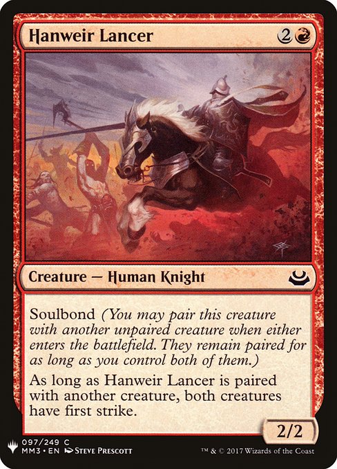 Hanweir Lancer (MM3-97) [The List]