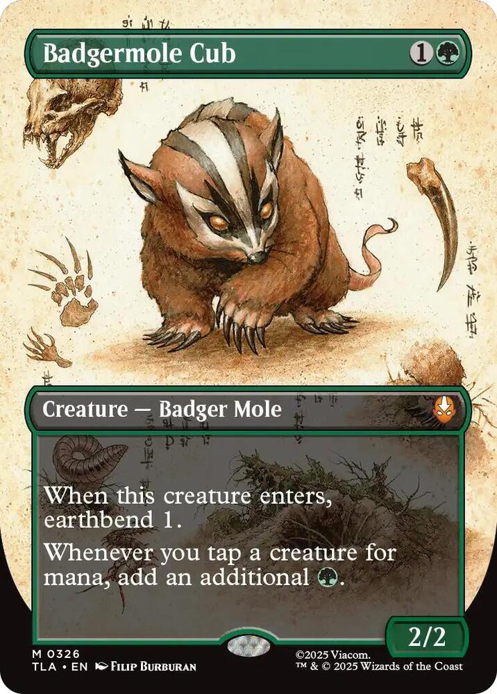 Badgermole Cub (Borderless) (326) [Avatar: The Last Airbender]