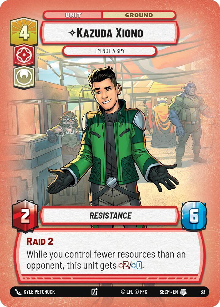 Kazuda Xiono - I'm Not A Spy (Foil) [Secrets of Power - Weekly Play Promos]