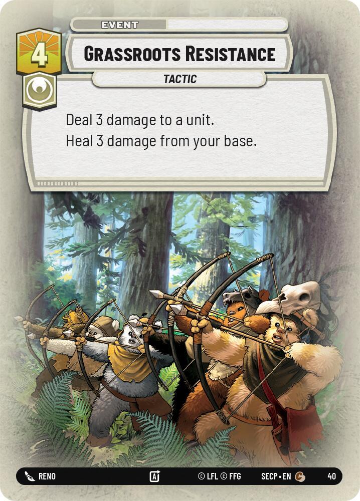 Grassroots Resistance (Foil) [Secrets of Power - Weekly Play Promos]