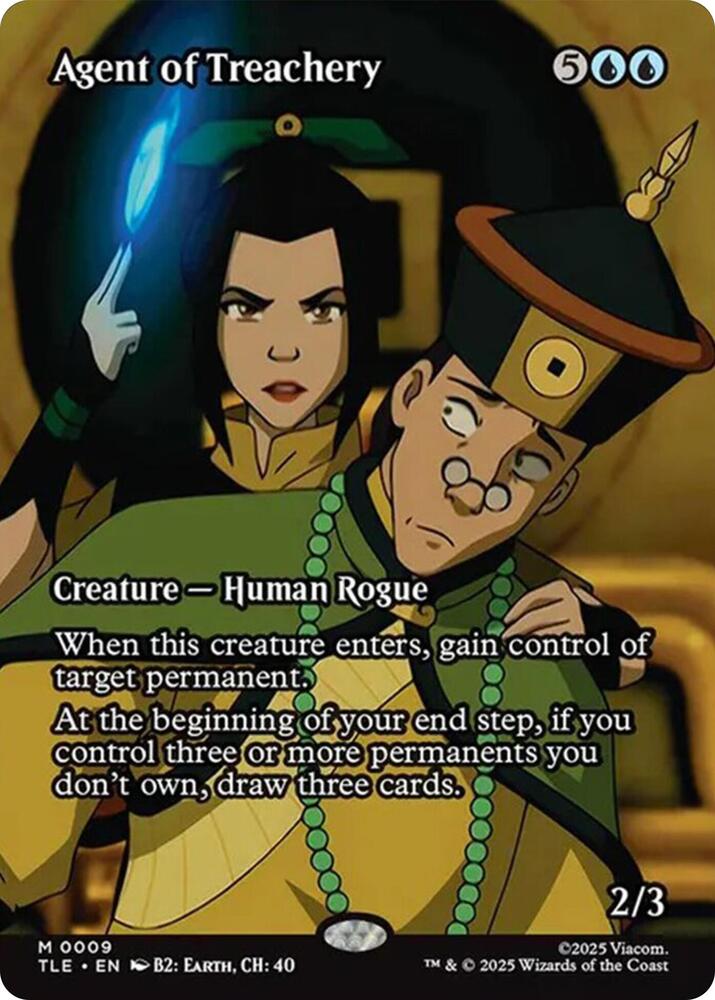 Agent of Treachery (Borderless) (9) [Avatar: The Last Airbender: Eternal-Legal]