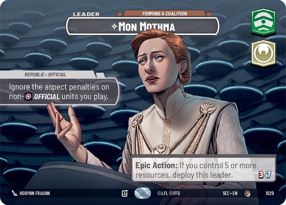 Mon Mothma - Forming a Coalition (Showcase) (1026) [Secrets of Power]