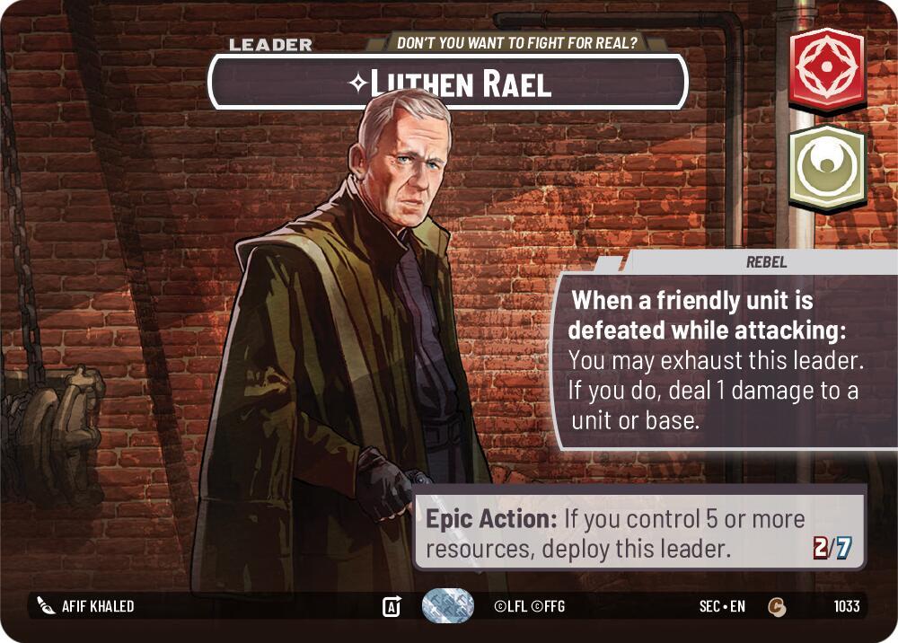 Luthen Rael - Don't You Want To Fight For Real? (Showcase) (1026) [Secrets of Power]