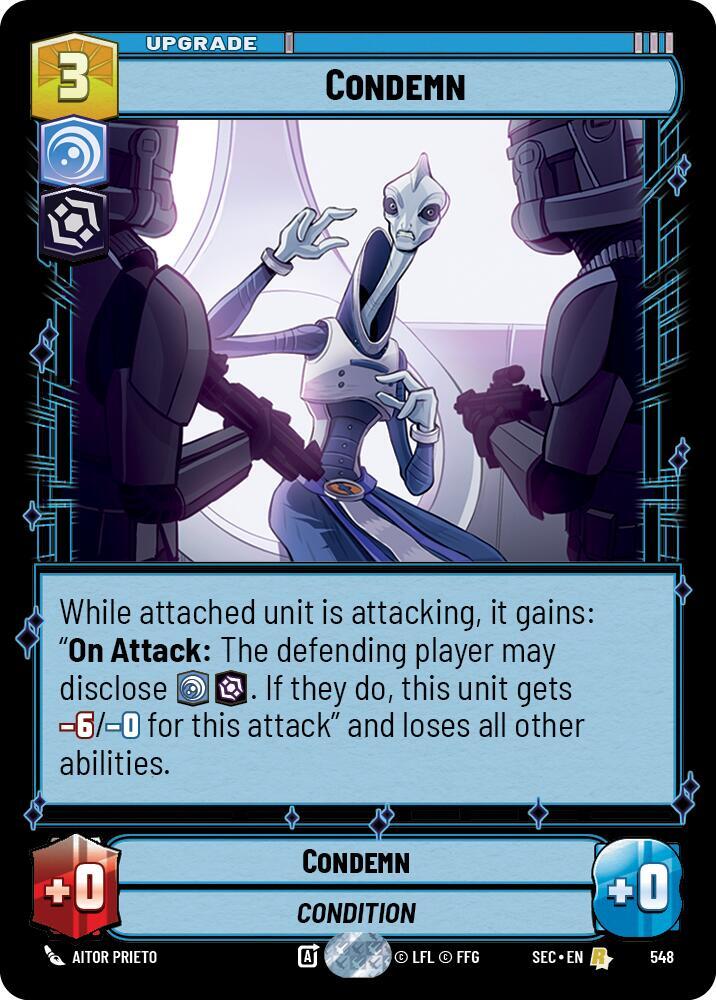 Condemn (Foil) (548) [Secrets of Power]