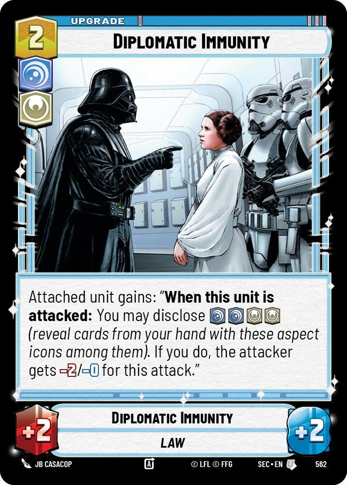 Diplomatic Immunity (Foil) (562) [Secrets of Power]