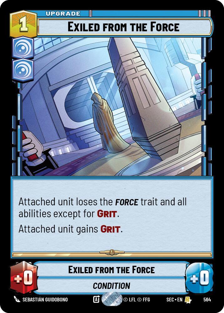 Exiled from the Force (Foil) (564) [Secrets of Power]