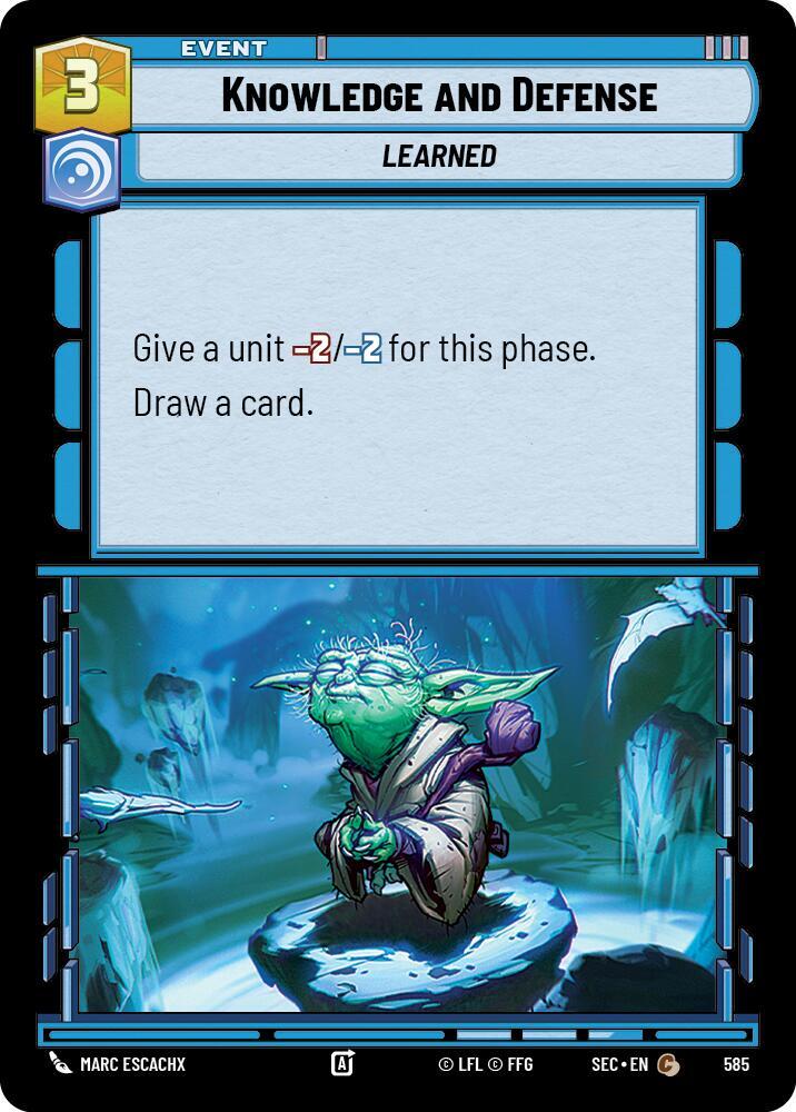 Knowledge and Defense (Foil) (585) [Secrets of Power]