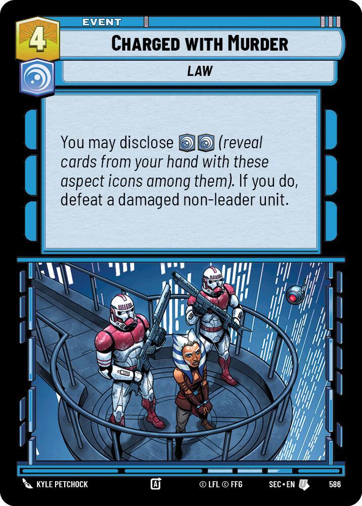 Charged with Murder (Foil) (586) [Secrets of Power]