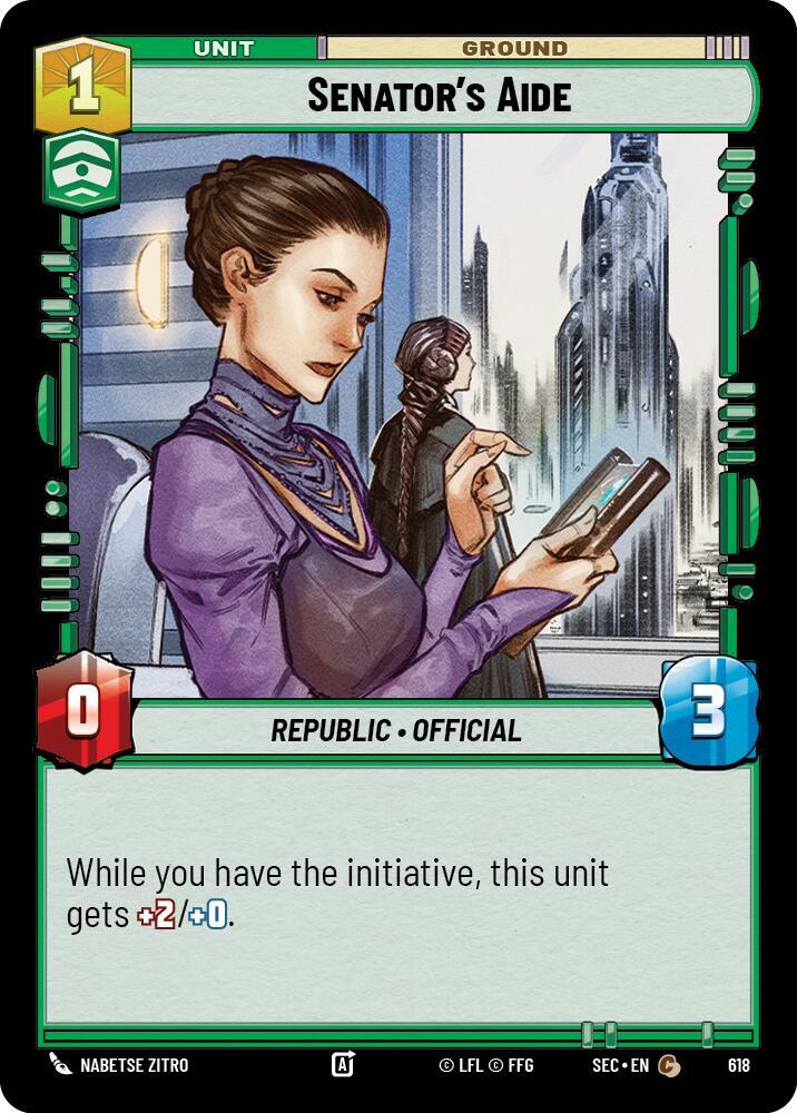 Senator's Aide (Foil) (618) [Secrets of Power]
