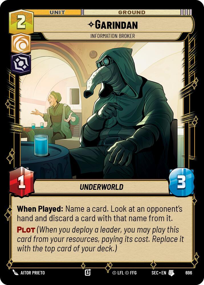 Garindan - Information Broker (Foil) (696) [Secrets of Power]