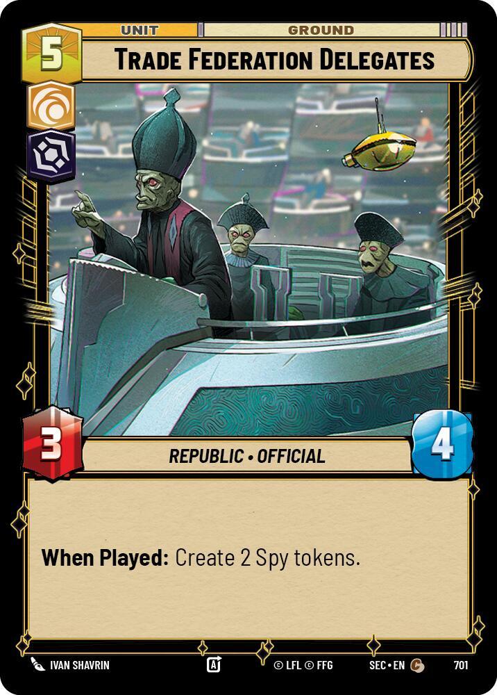 Trade Federation Delegates (Foil) (701) [Secrets of Power]