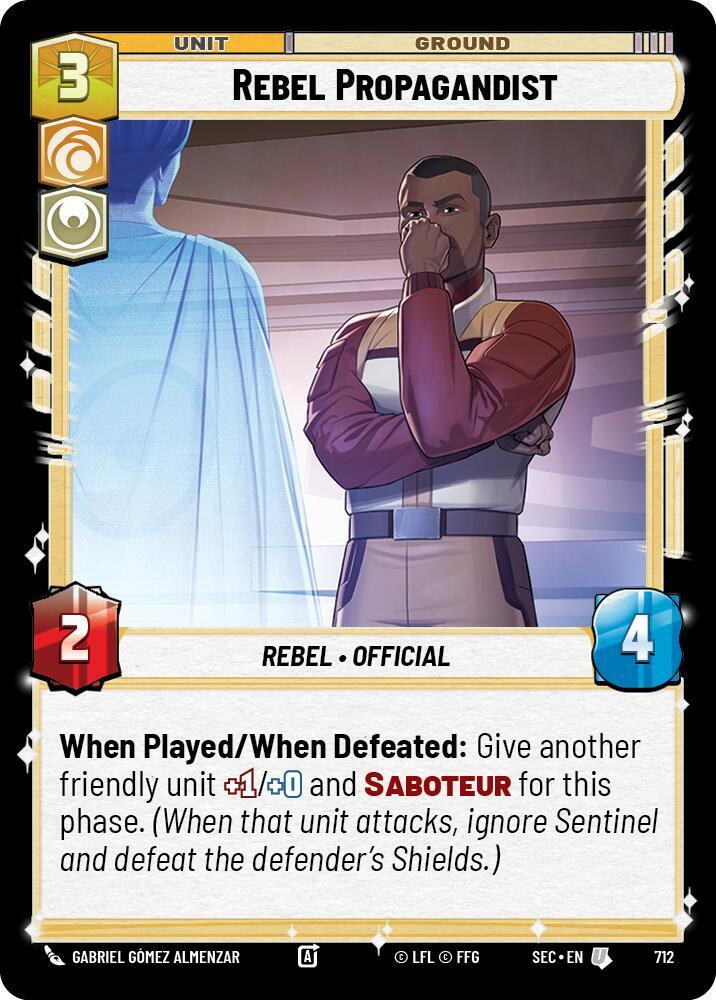 Rebel Propagandist (Foil) (712) [Secrets of Power]