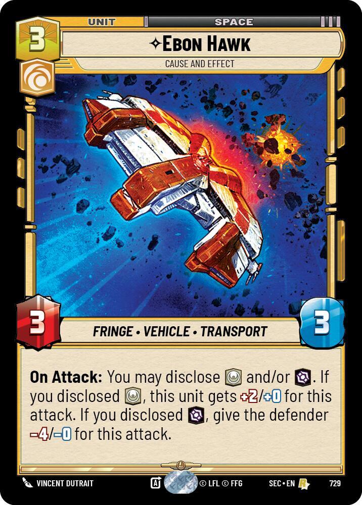 Ebon Hawk - Cause and Effect (Foil) (729) [Secrets of Power]