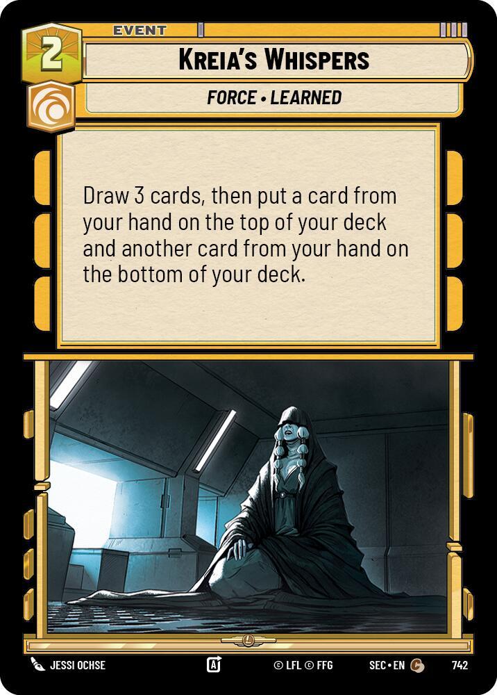 Kreia's Whispers (Foil) (742) [Secrets of Power]