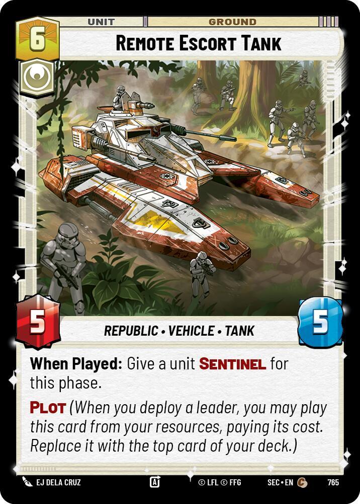 Remote Escort Tank (Foil) (765) [Secrets of Power]
