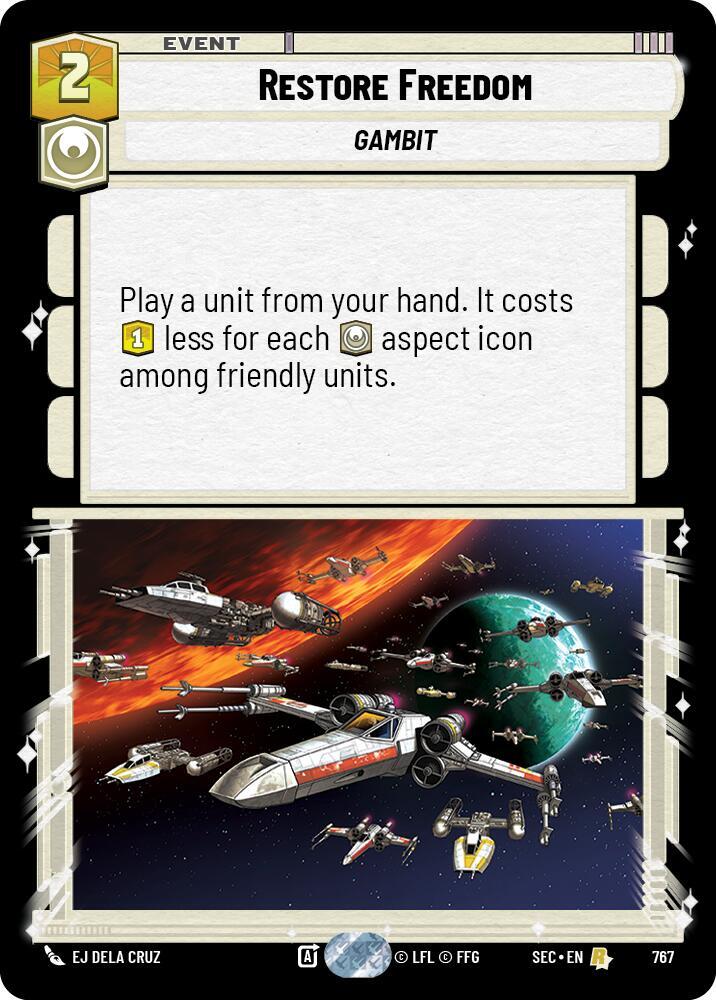 Restore Freedom (Foil) (767) [Secrets of Power]