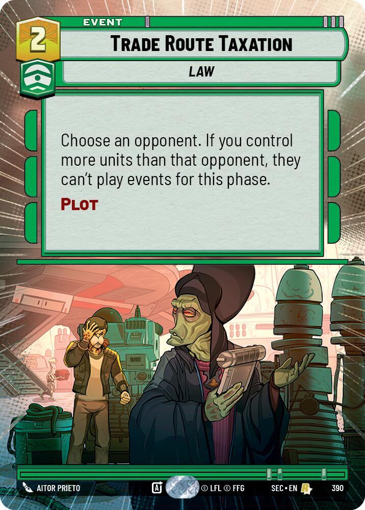 Trade Route Taxation (Hyperspace) (390) [Secrets of Power]
