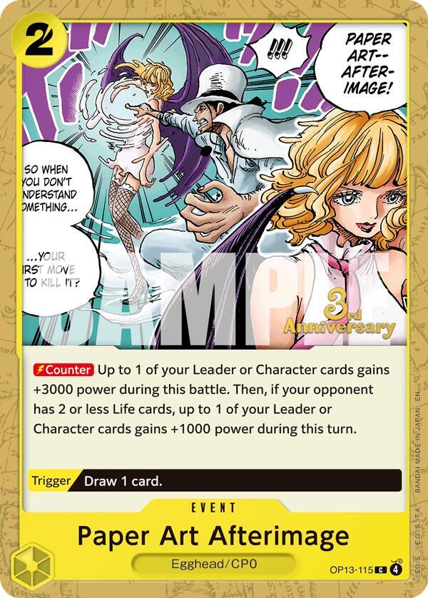 Paper Art Afterimage (OP13-115) [Carrying On His Will: 3rd Anniversary Tournament Cards]