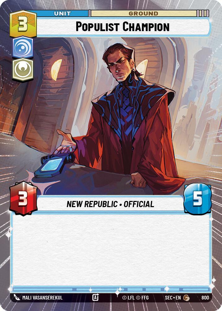 Populist Champion (Hyperspace Foil) (800) [Secrets of Power]