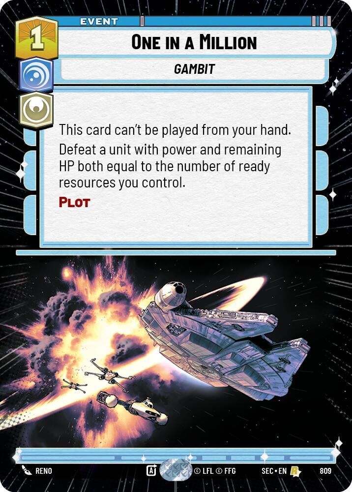 One in a Million (Hyperspace Foil) (809) [Secrets of Power]
