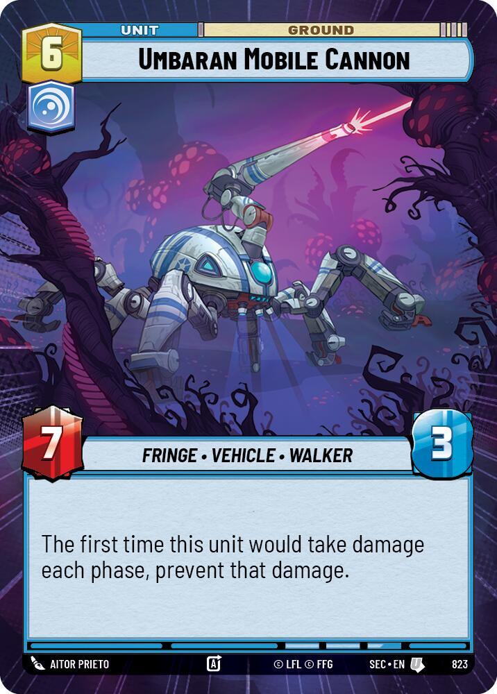 Umbaran Mobile Cannon (Hyperspace Foil) (823) [Secrets of Power]