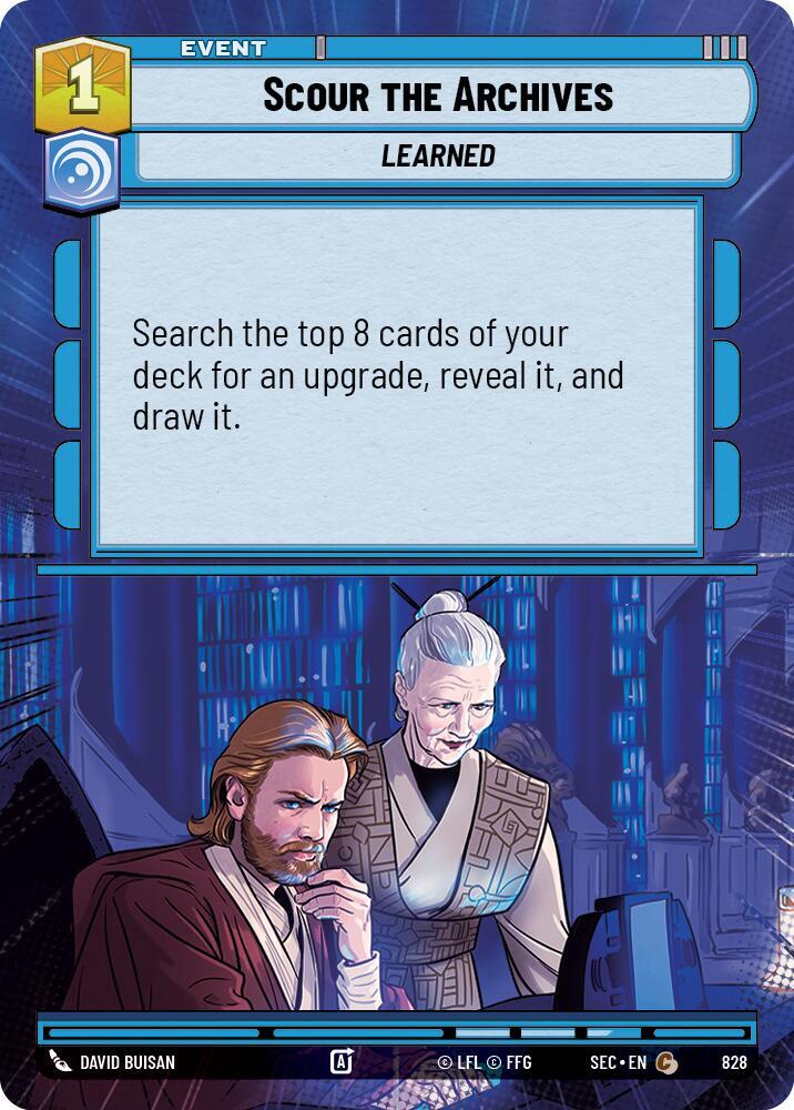 Scour the Archives (Hyperspace Foil) (828) [Secrets of Power]
