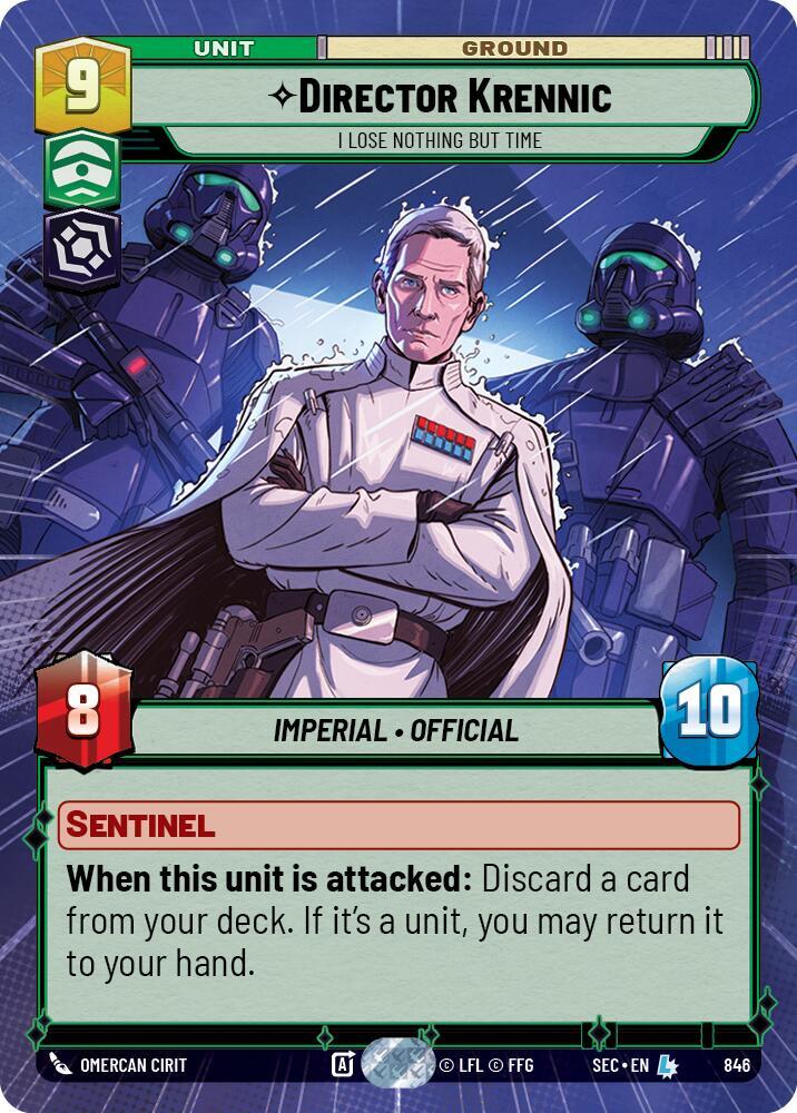 Director Krennic - I Lose Nothing But Time (Hyperspace Foil) (846) [Secrets of Power]