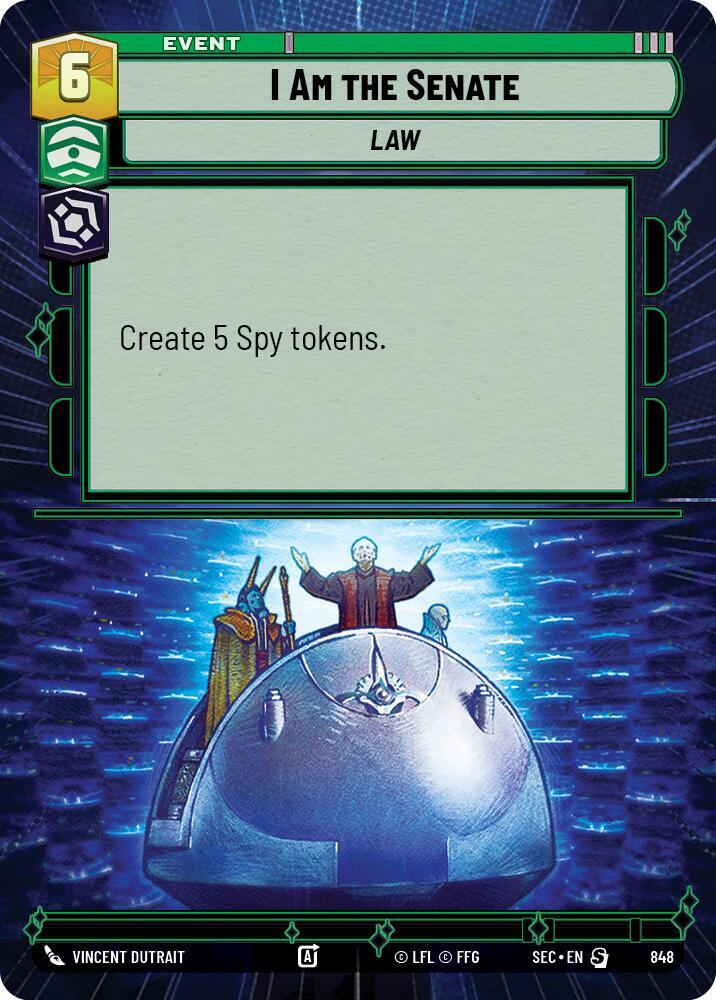 I Am the Senate (Hyperspace Foil) (848) [Secrets of Power]