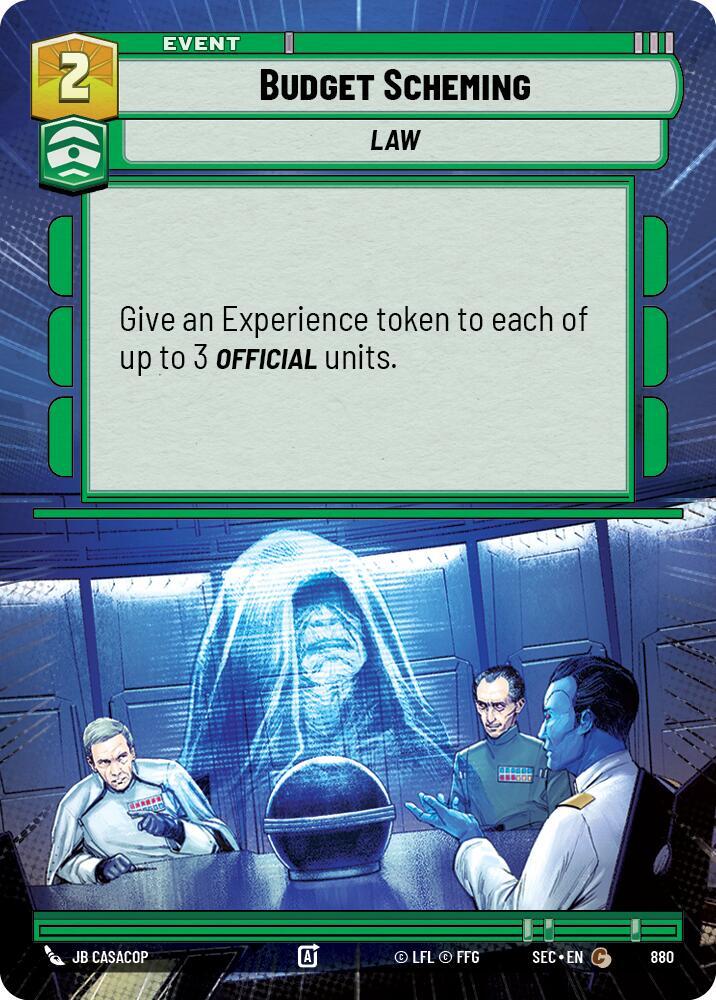 Budget Scheming (Hyperspace Foil) (880) [Secrets of Power]