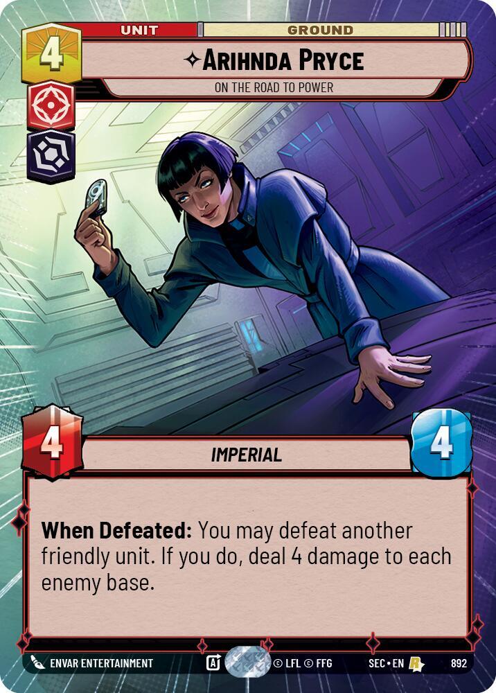 Arihnda Pryce - On the Road to Power (Hyperspace Foil) (892) [Secrets of Power]