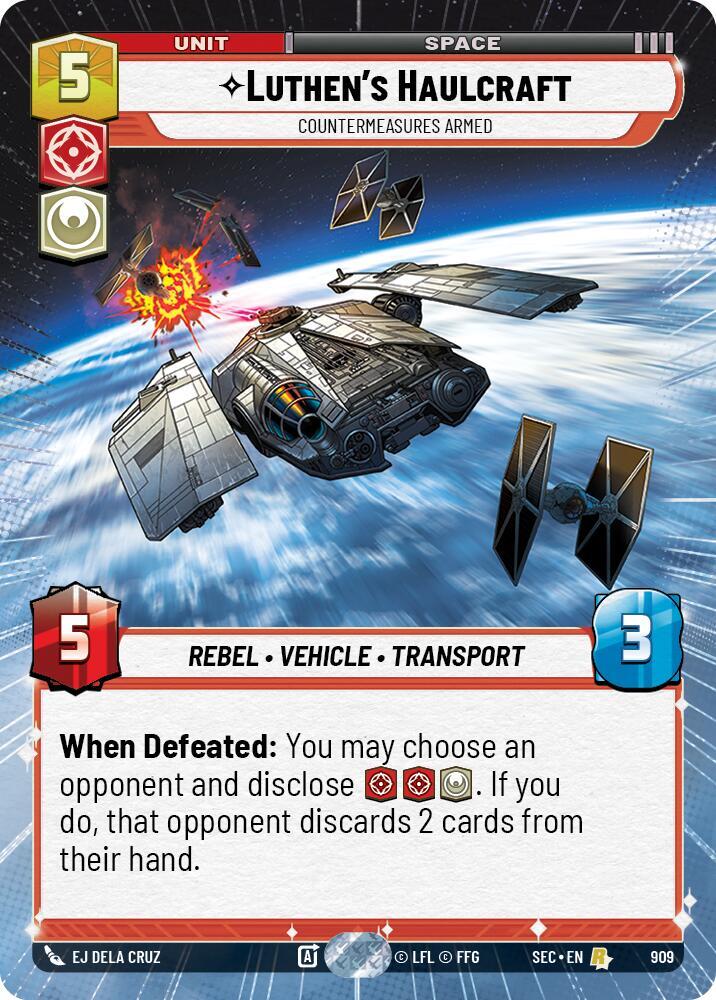 Luthen's Haulcraft - Countermeasures Armed (Hyperspace Foil) (909) [Secrets of Power]