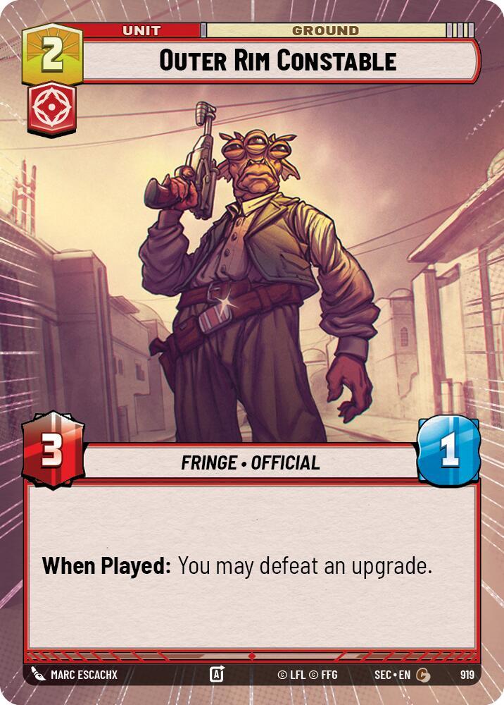 Outer Rim Constable (Hyperspace Foil) (919) [Secrets of Power]