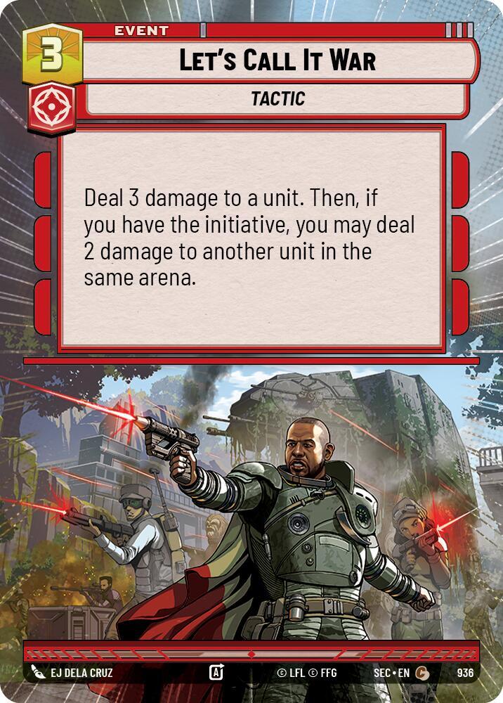 Let's Call It War (Hyperspace Foil) (936) [Secrets of Power]