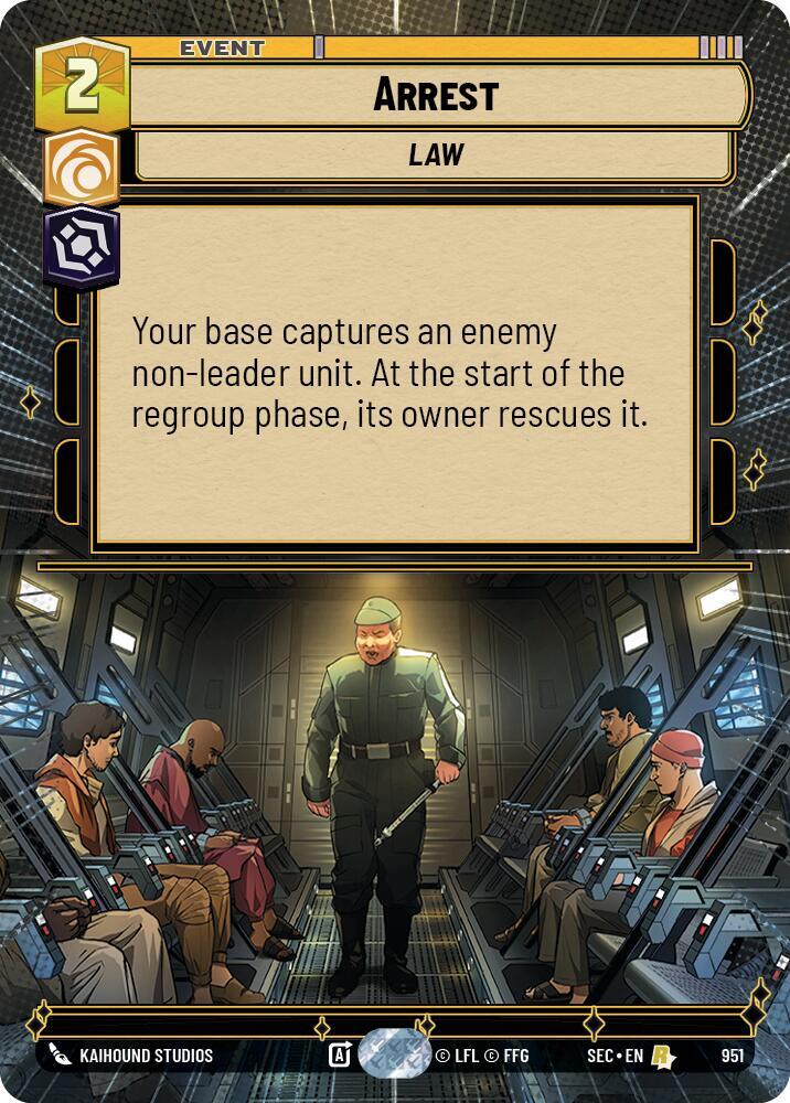 Arrest (Hyperspace Foil) (951) [Secrets of Power]