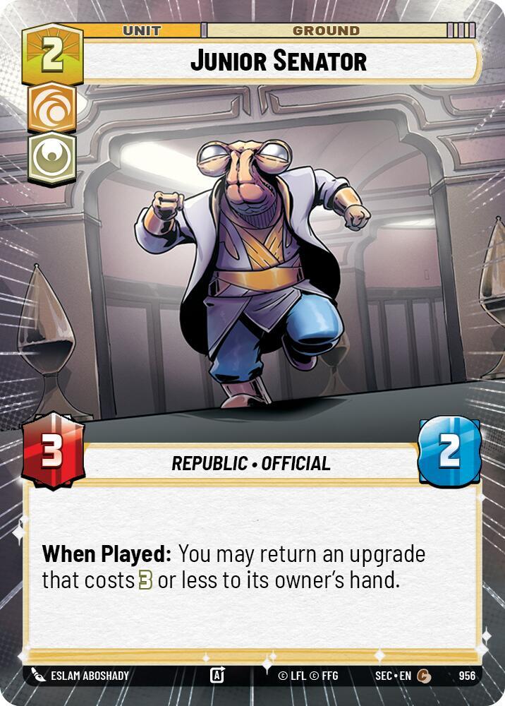 Junior Senator (Hyperspace Foil) (956) [Secrets of Power]