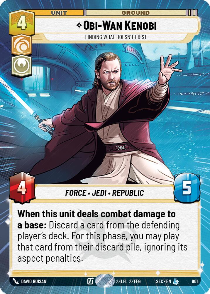 Obi-Wan Kenobi - Finding What Doesn't Exist (Hyperspace Foil) (961) [Secrets of Power]
