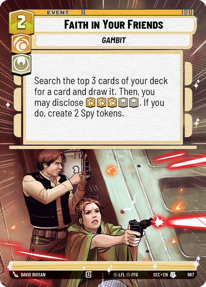 Faith in Your Friends (Hyperspace Foil) (967) [Secrets of Power]