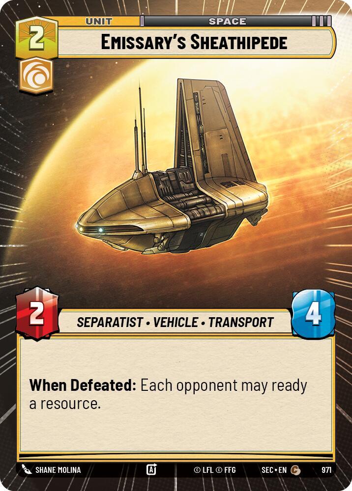 Emissary's Sheathipede (Hyperspace Foil) (971) [Secrets of Power]