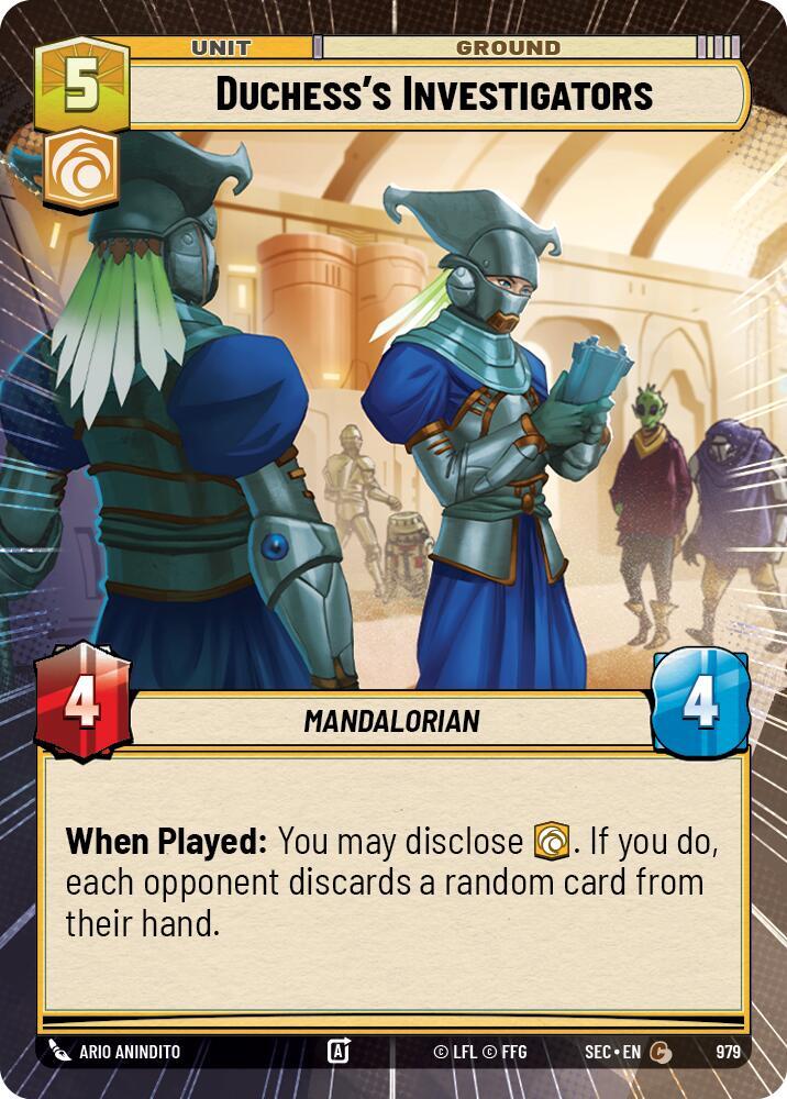 Duchess's Investigators (Hyperspace Foil) (979) [Secrets of Power]