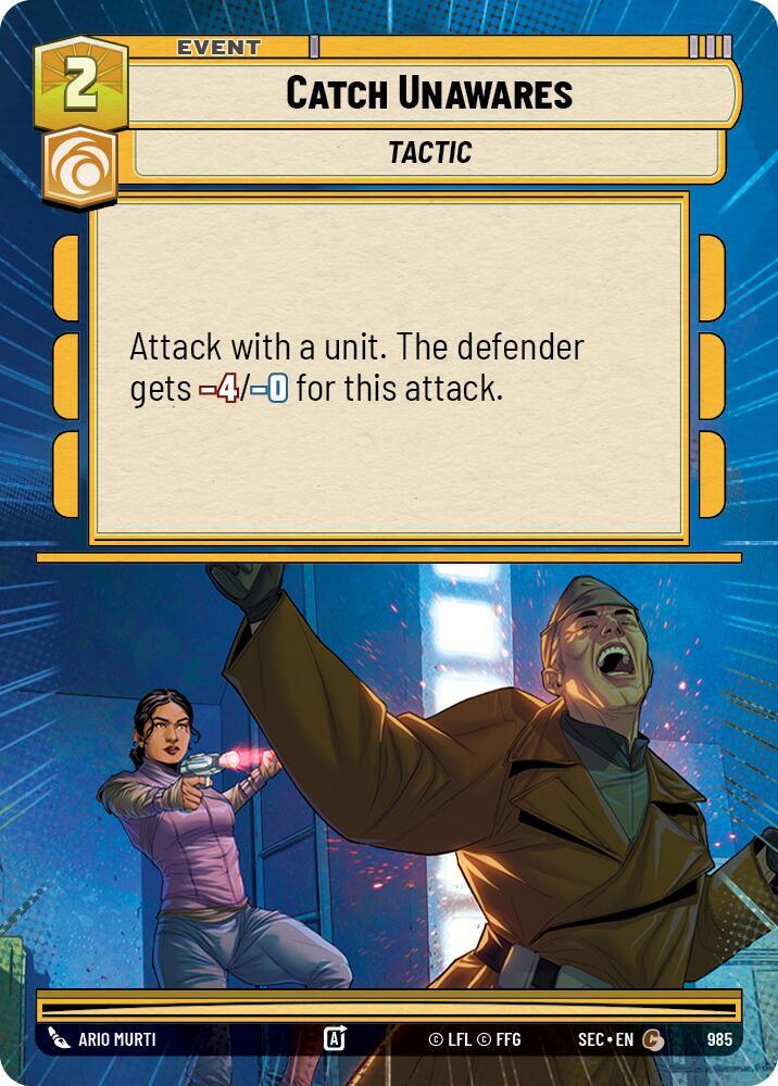 Catch Unawares (Hyperspace Foil) (985) [Secrets of Power]