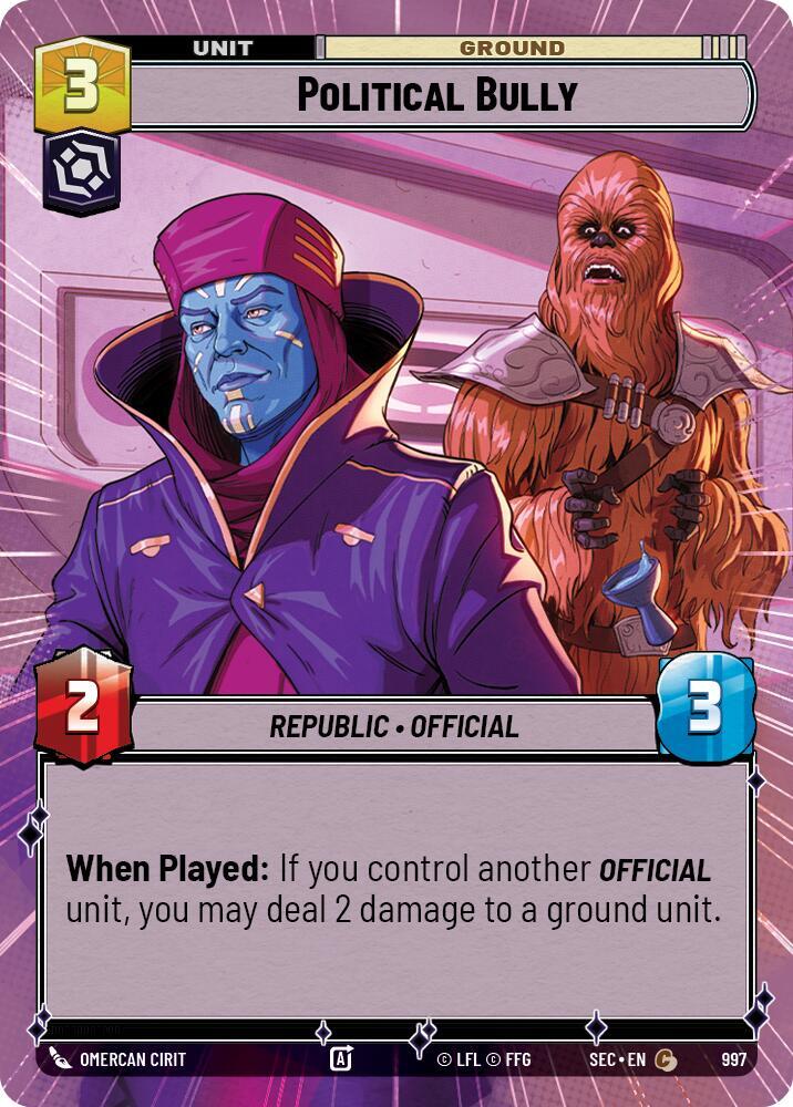 Political Bully (Hyperspace Foil) (997) [Secrets of Power]