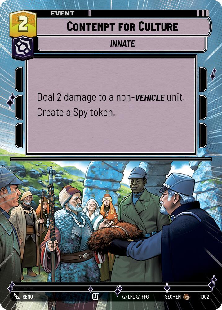 Contempt for Culture (Hyperspace Foil) (1002) [Secrets of Power]