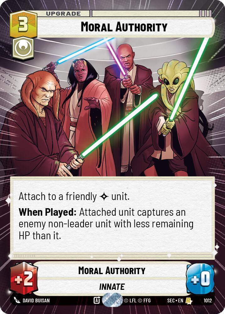 Moral Authority (Hyperspace Foil) (1012) [Secrets of Power]