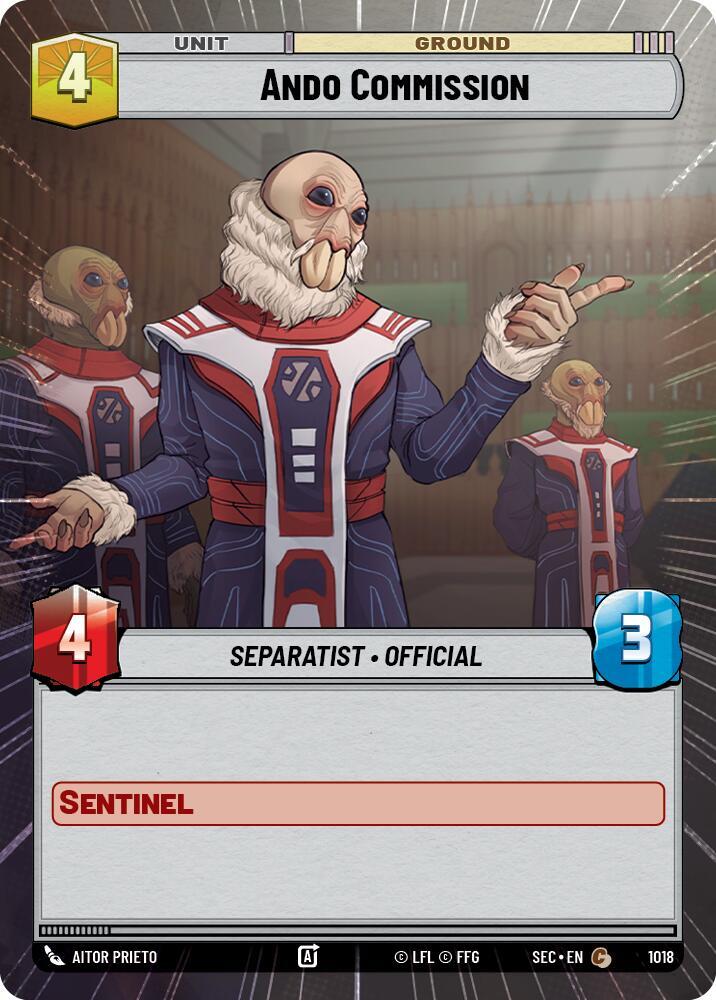Ando Commission (Hyperspace Foil) (1018) [Secrets of Power]