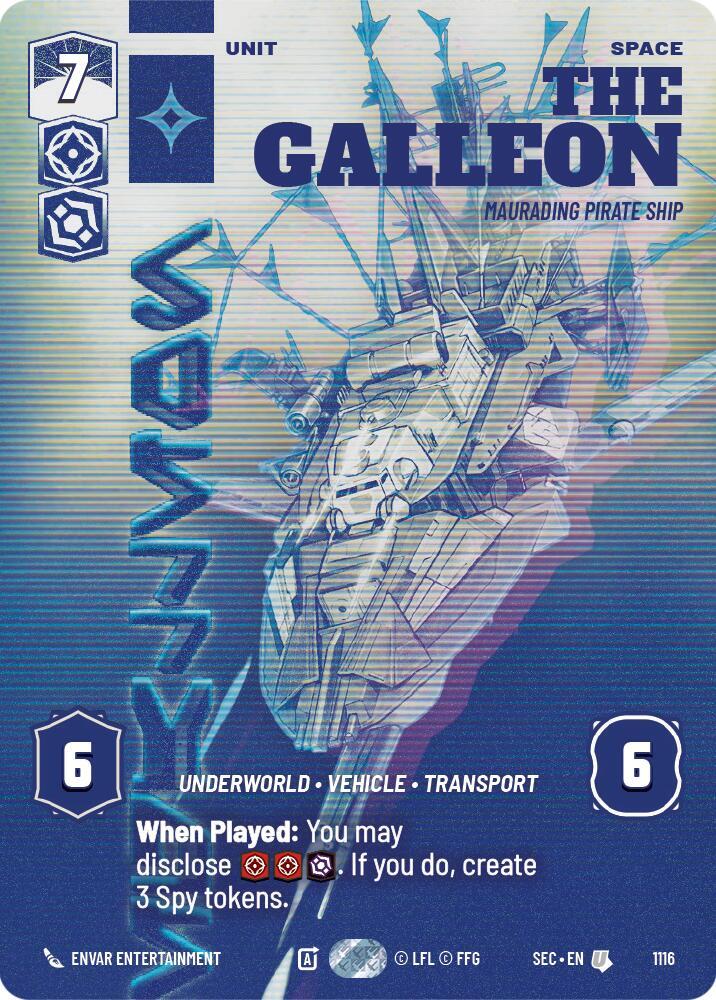 The Galleon - Marauding Pirate Ship (Prestige Foil) (1116) [Secrets of Power]