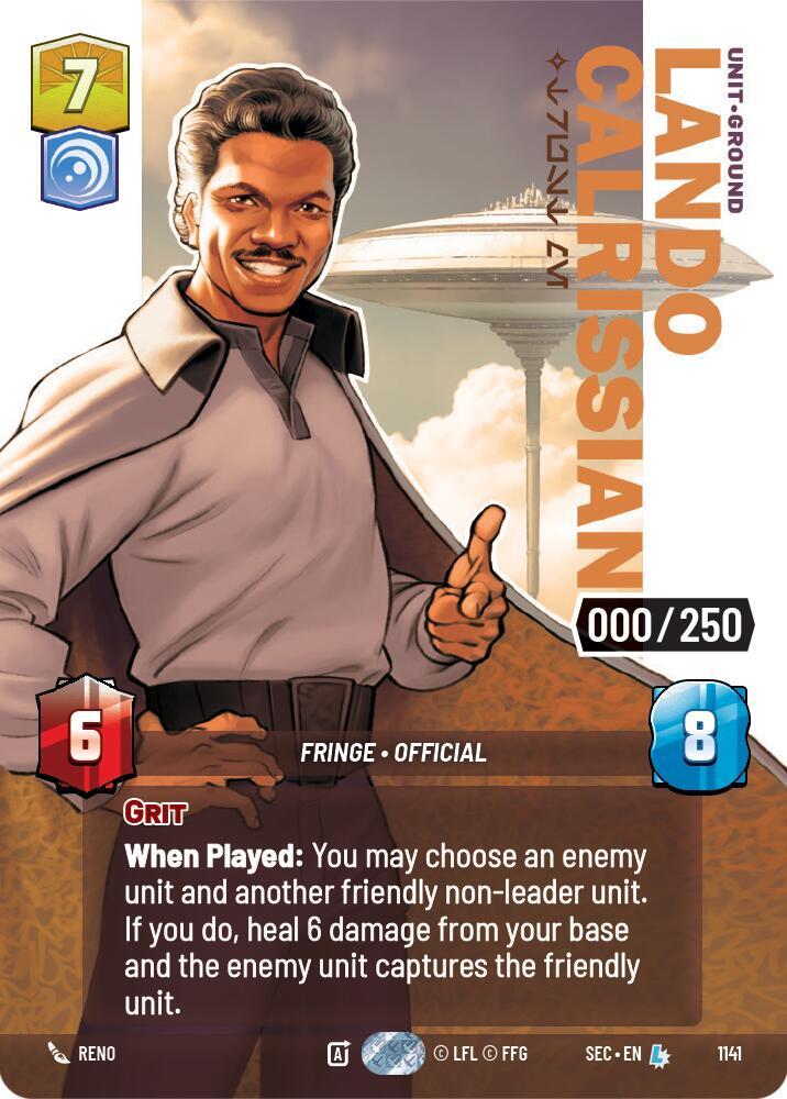 Lando Calrissian - Trust Me (Serialized) (1141) [Secrets of Power]